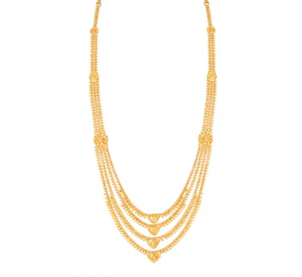 Marie Heart Gold Necklace Set