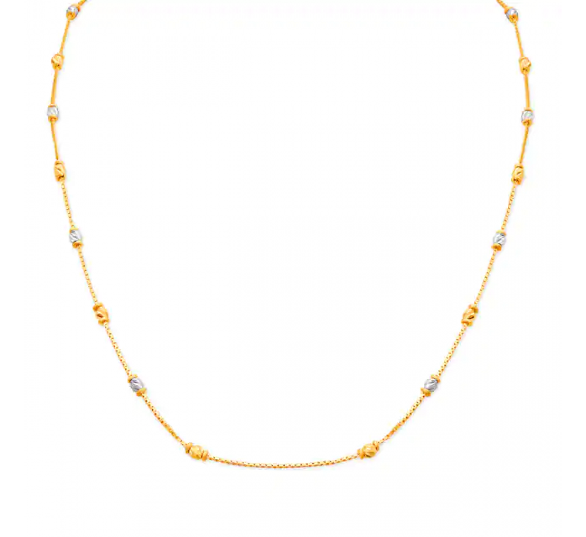 Contemporary Gold Bead Chain
