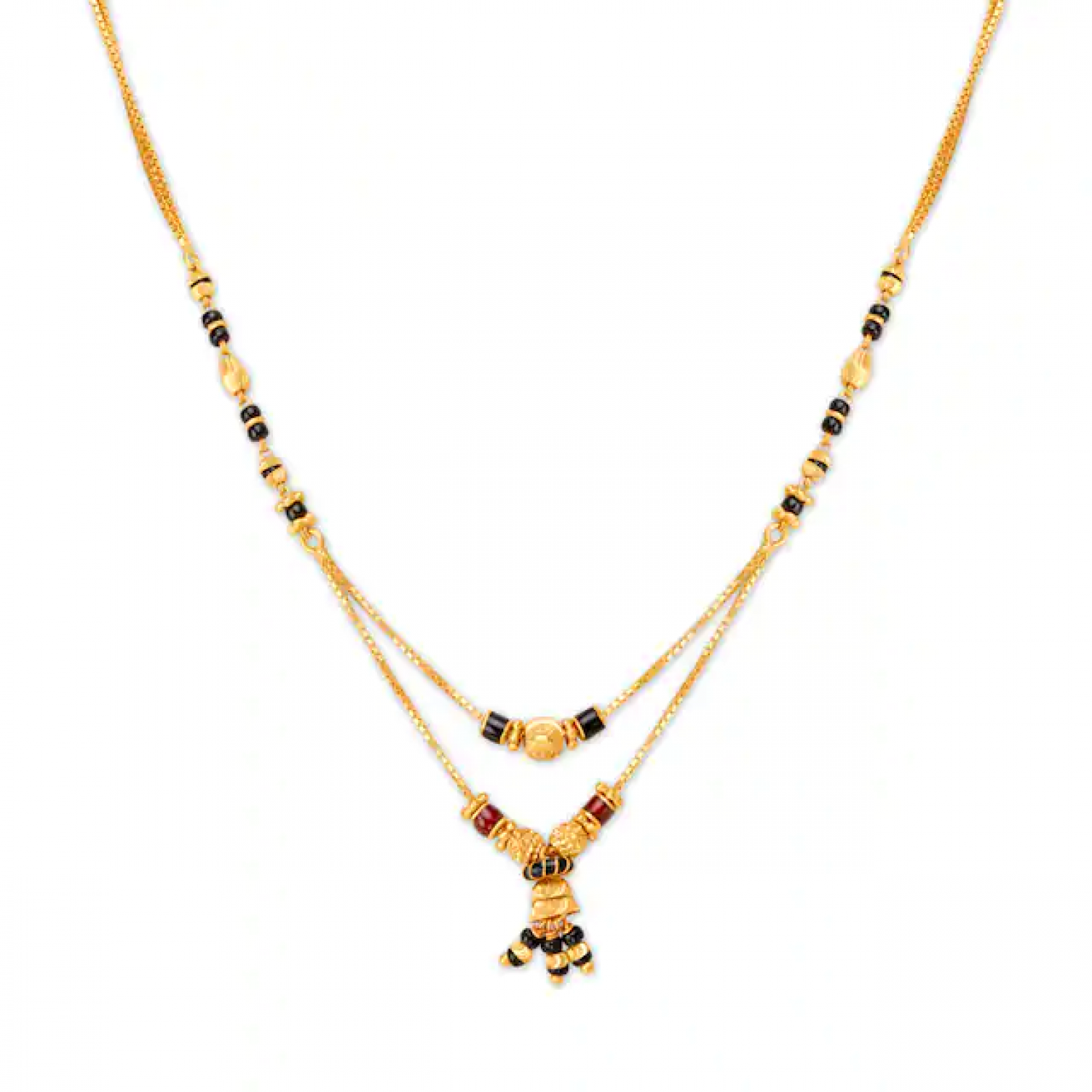 Fancy Bead Gold Mangalsutra