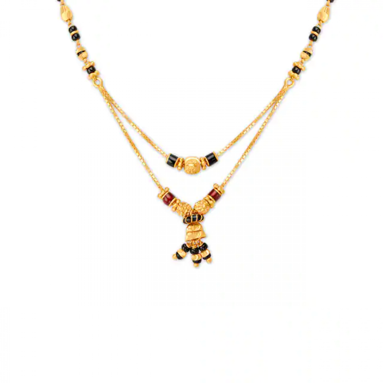 Fancy Bead Gold Mangalsutra