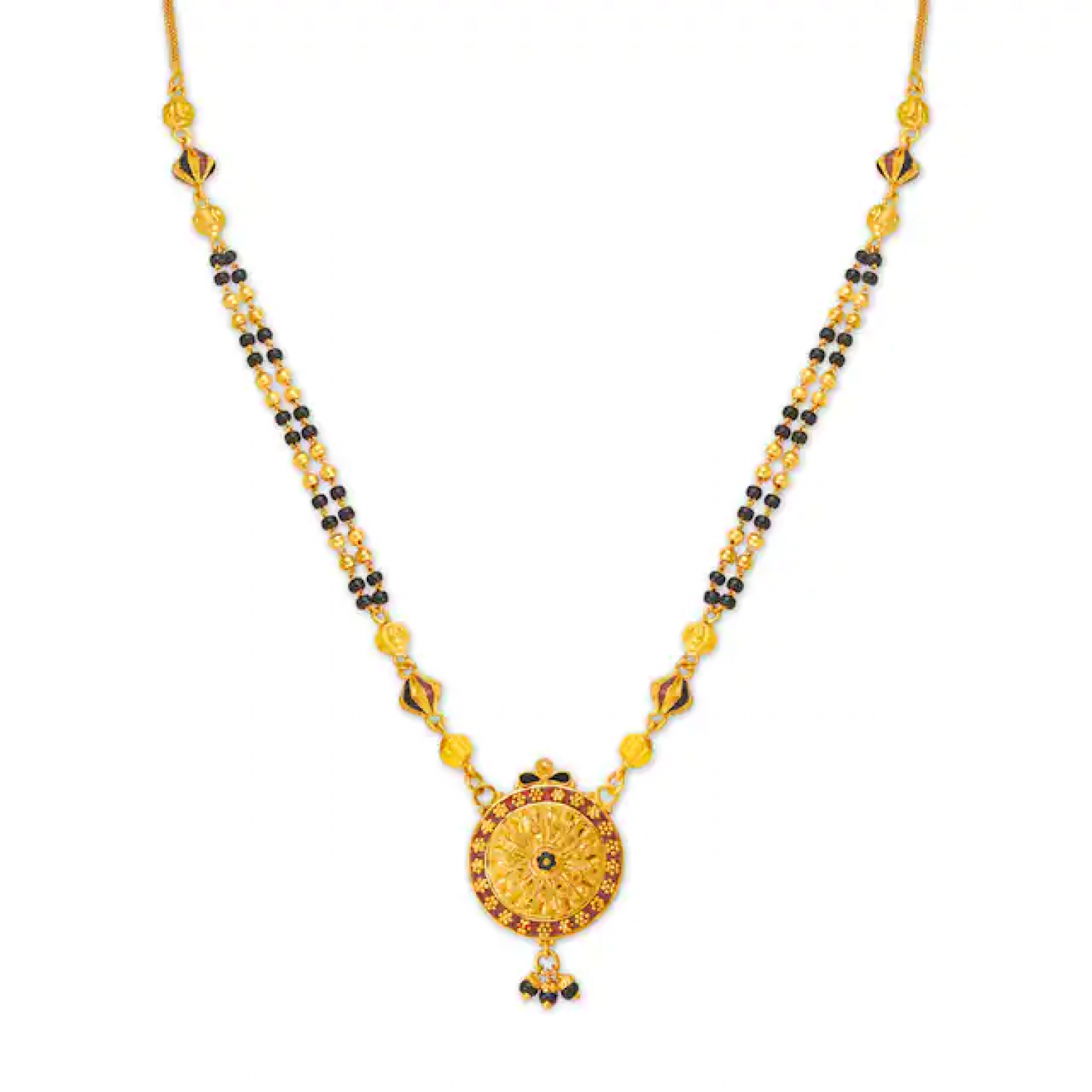 Oswald Floral Gold Mangalsutra