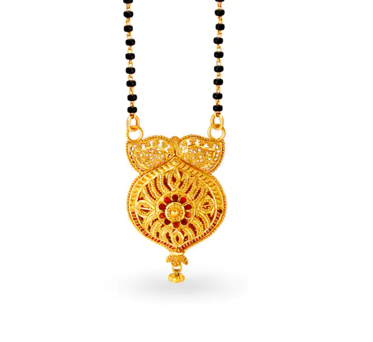 Swara Floral Gold Mangalsutra