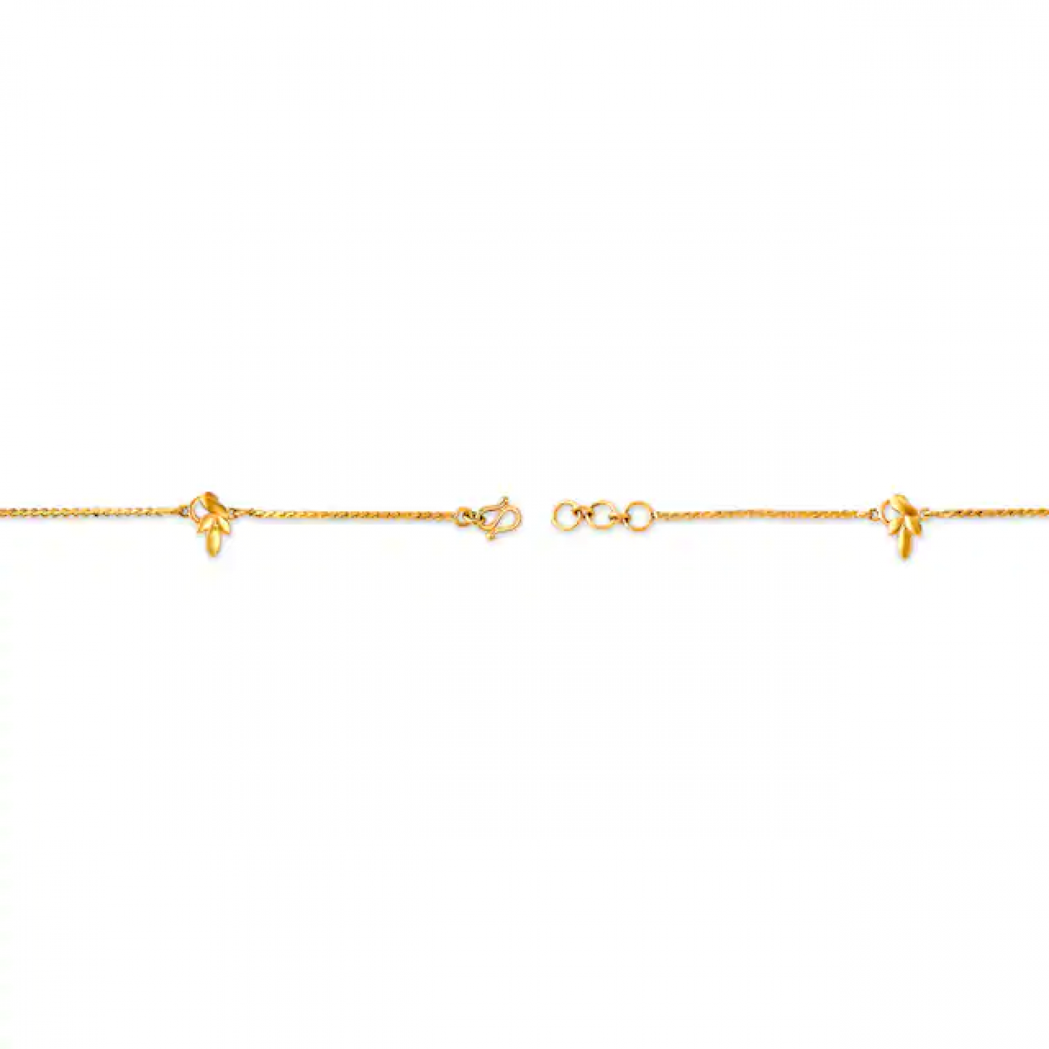 Elegant Floral Gold Bracelet