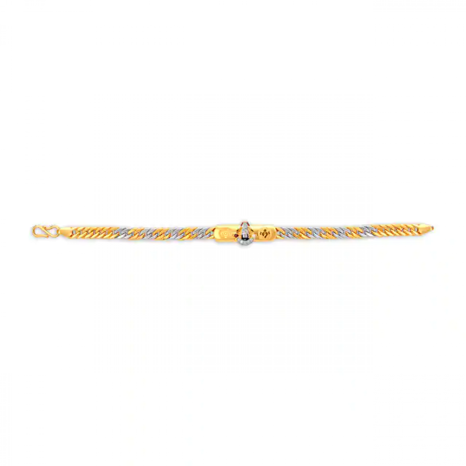 Dual Tone Balaji Gold Bracelet