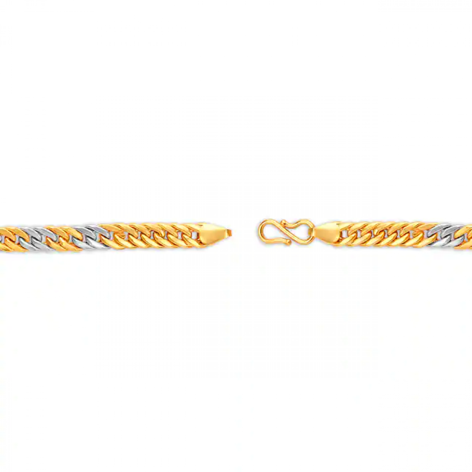 Dual Tone Balaji Gold Bracelet