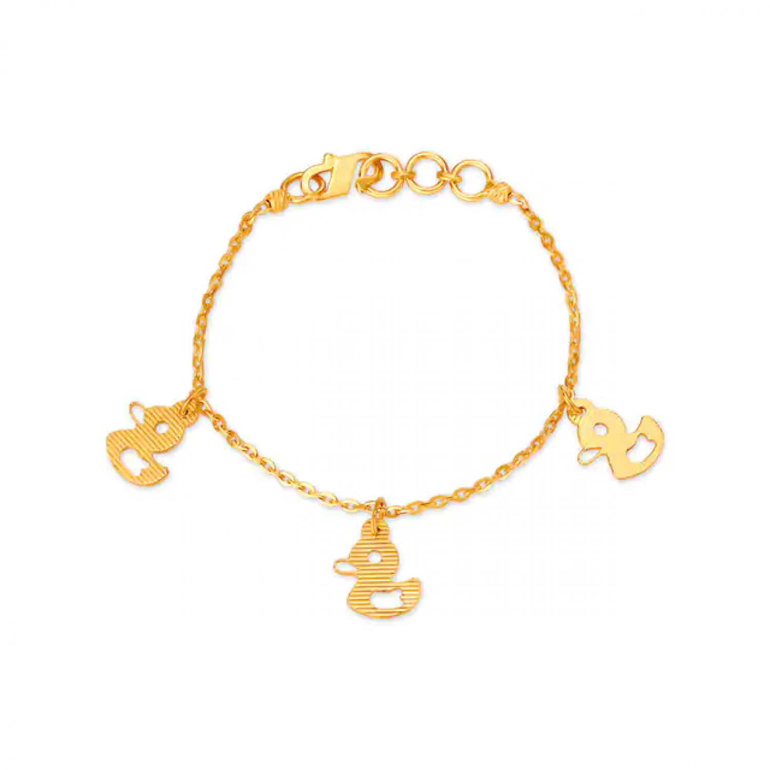 Cute Duck Gold Bracelet