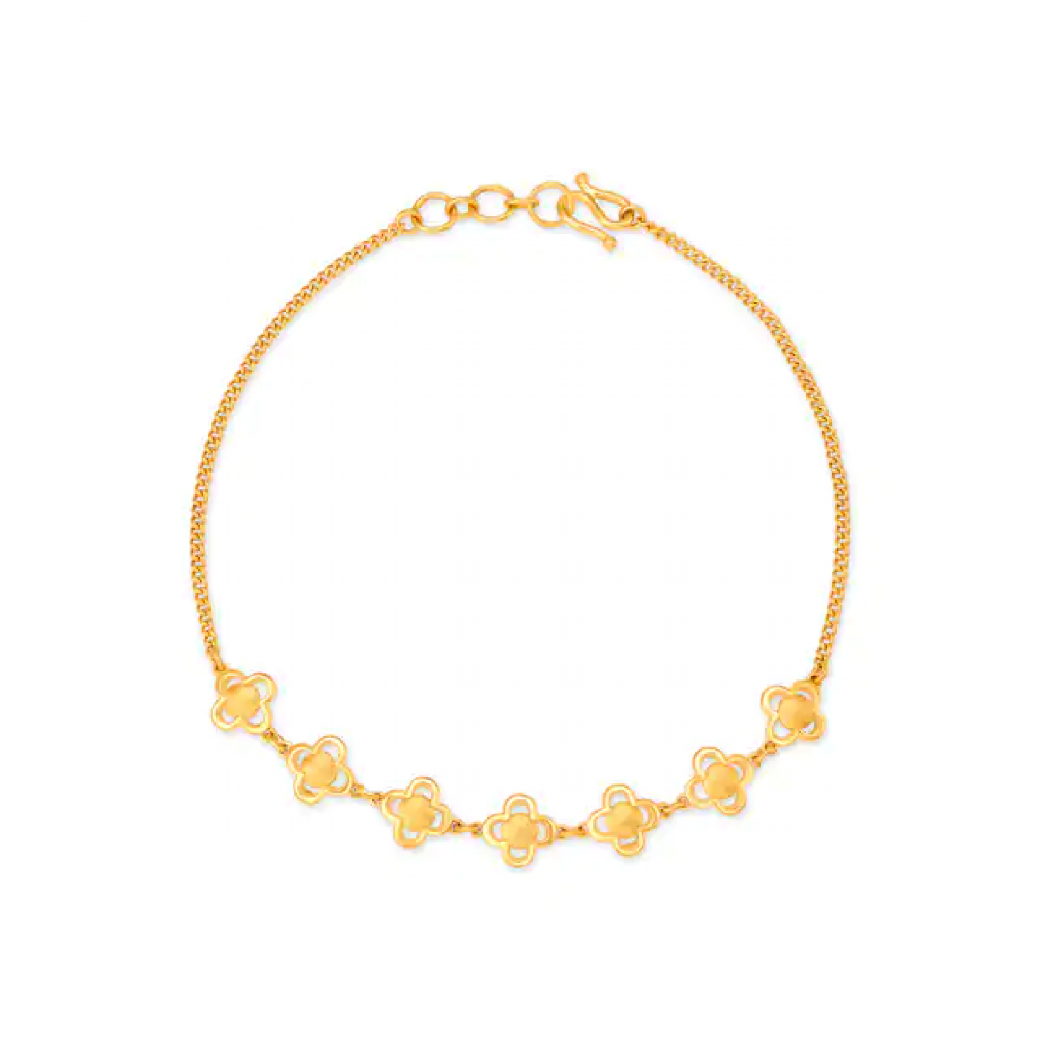 Petite Floral Gold Bracelet