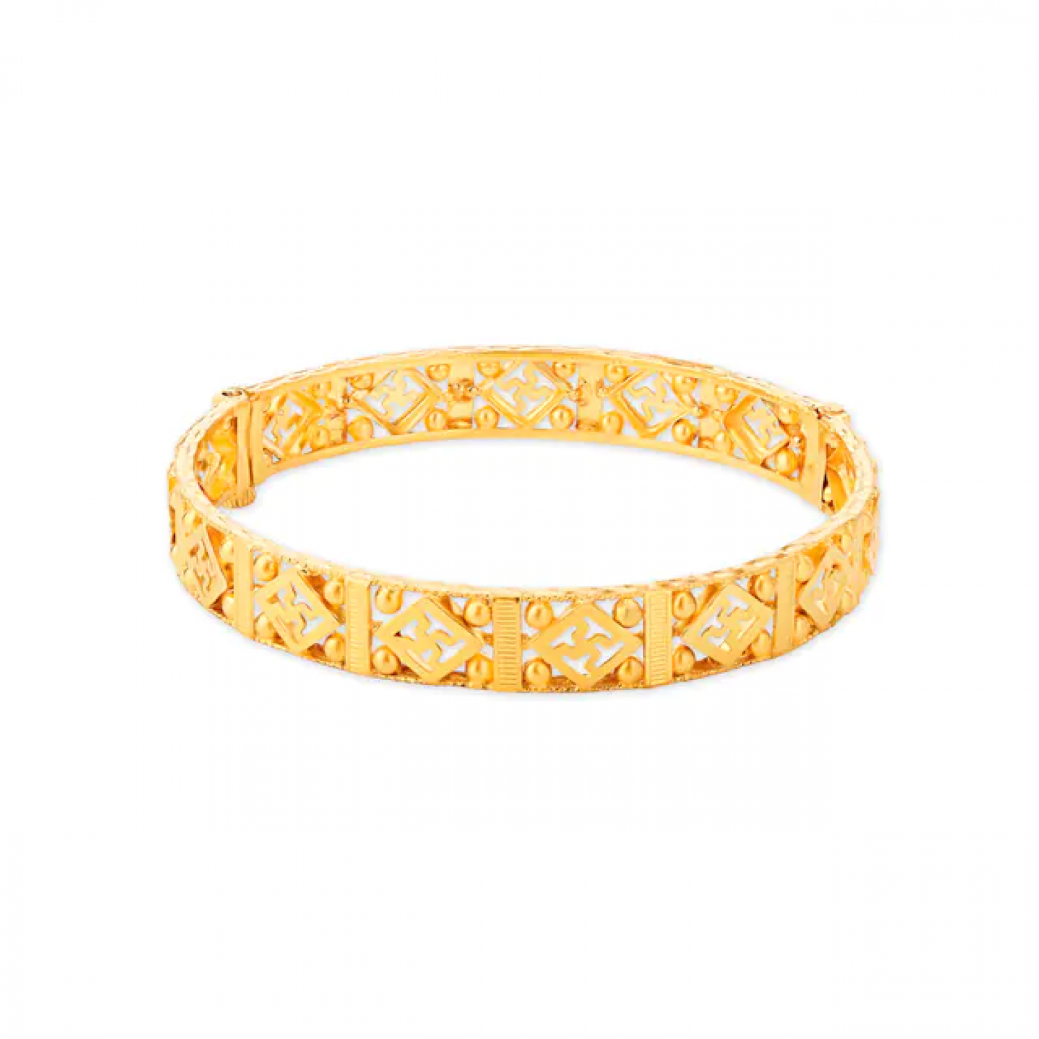 Elegant Swastika Gold Bangles