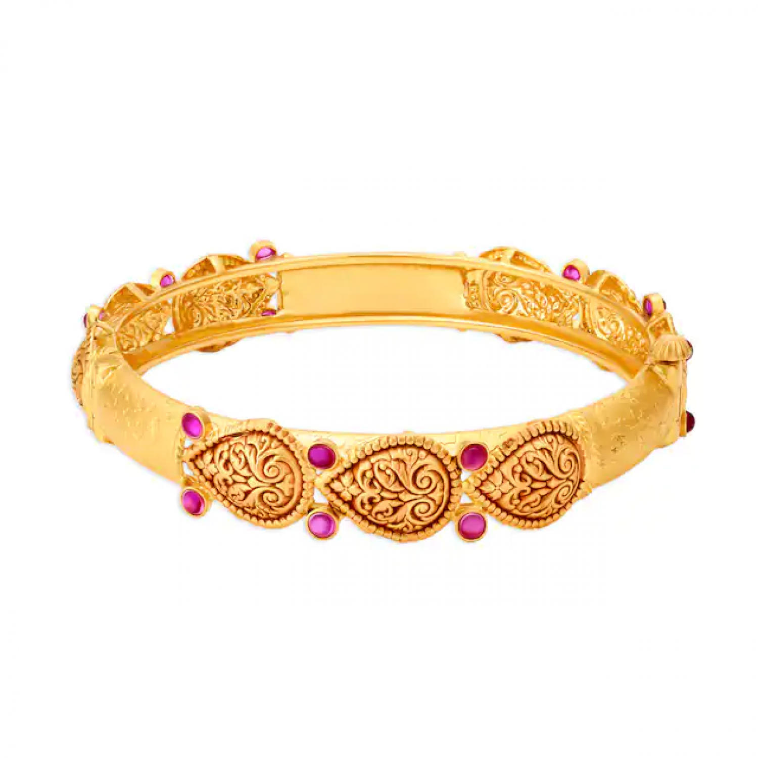 Carved Zoey Gold Bangles