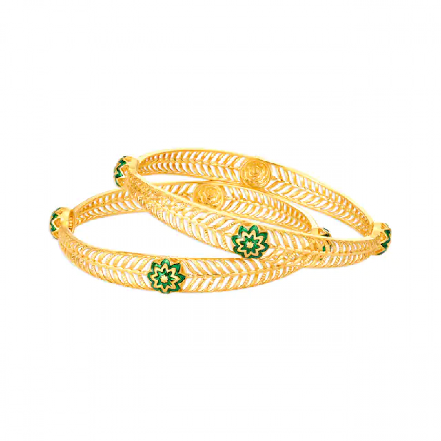 Jaliwork Zoey Gold Bangles
