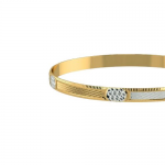 Toned Trump Gold Bangles