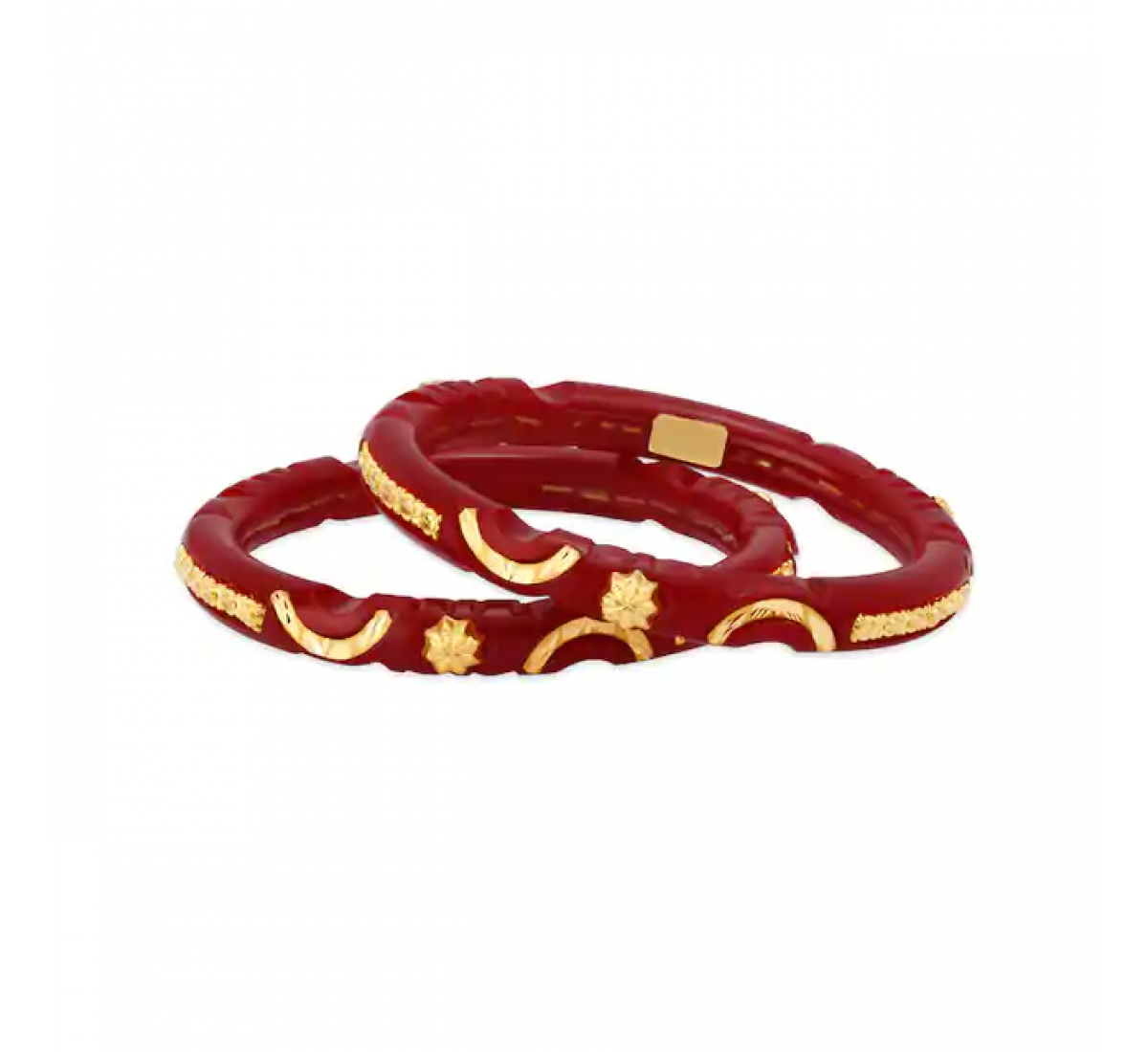 Pair Of Gold Pola Bangles