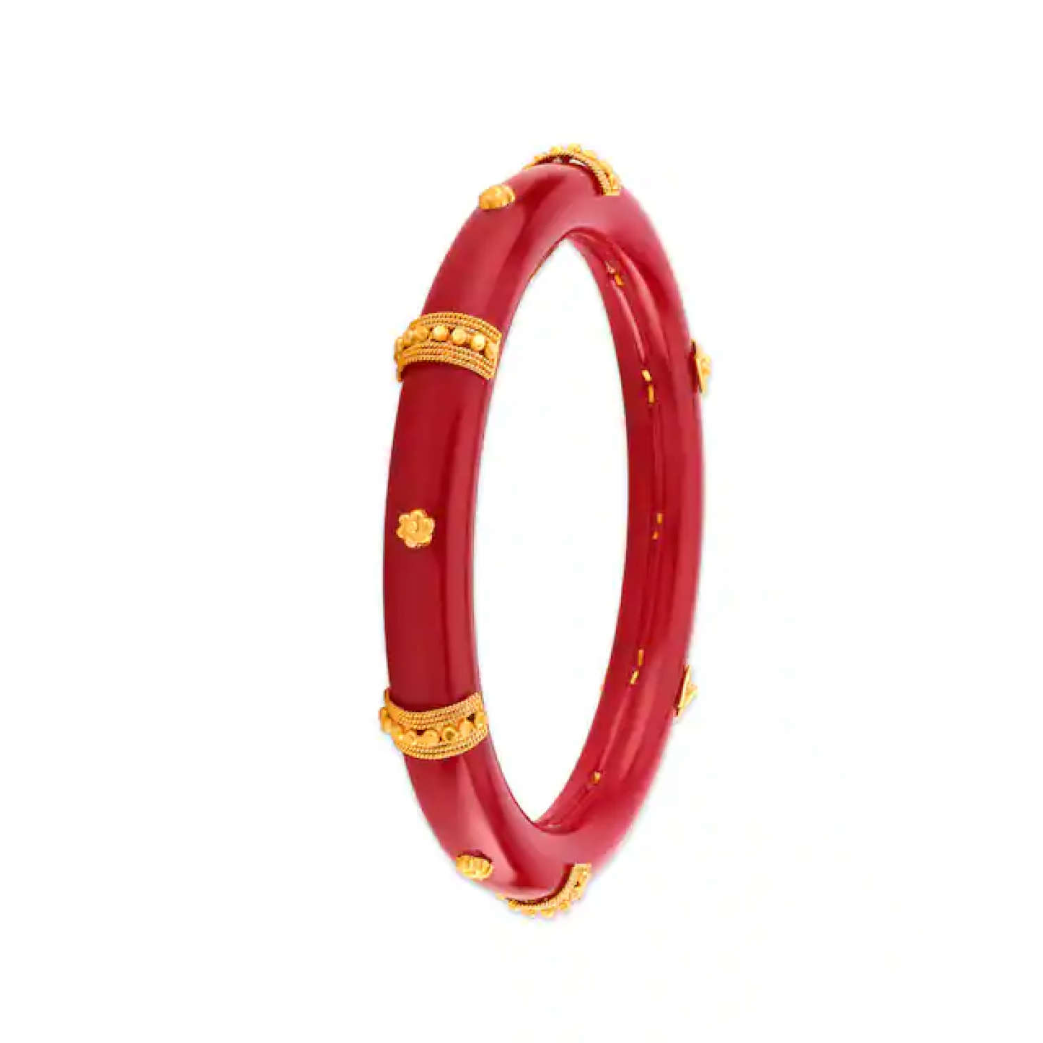 Carved Gold Pola Bangles