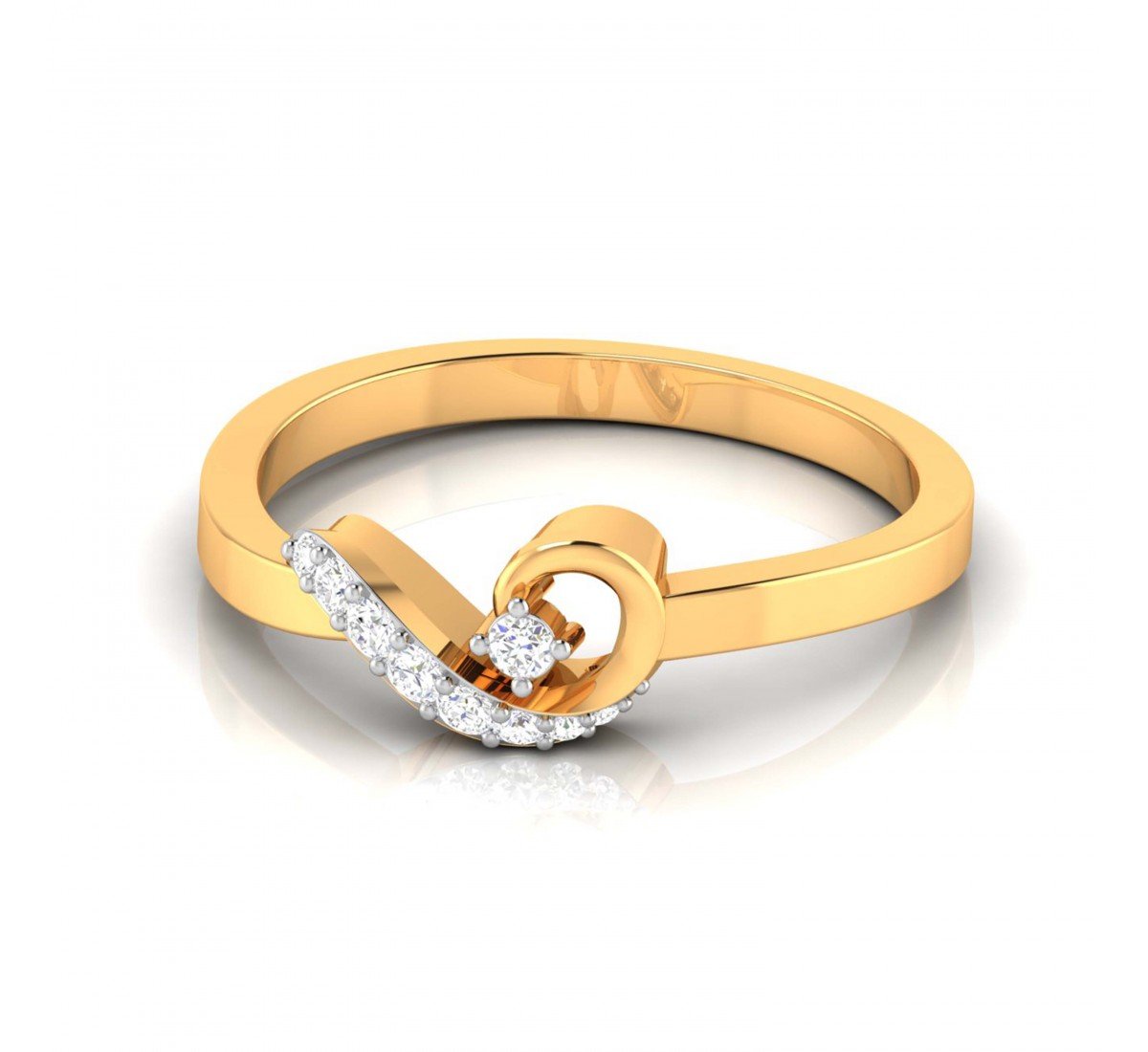 Glazing Flame Diamond Ring
