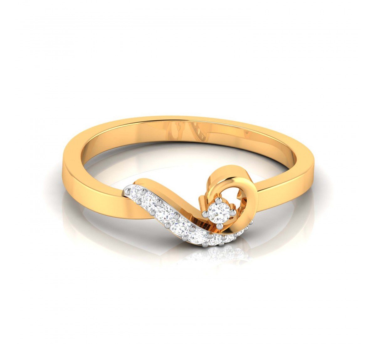 Glazing Flame Diamond Ring