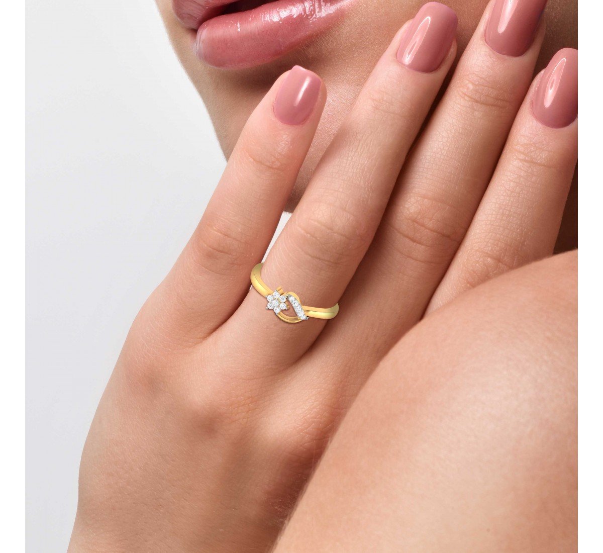 Pansy Diamond Ring