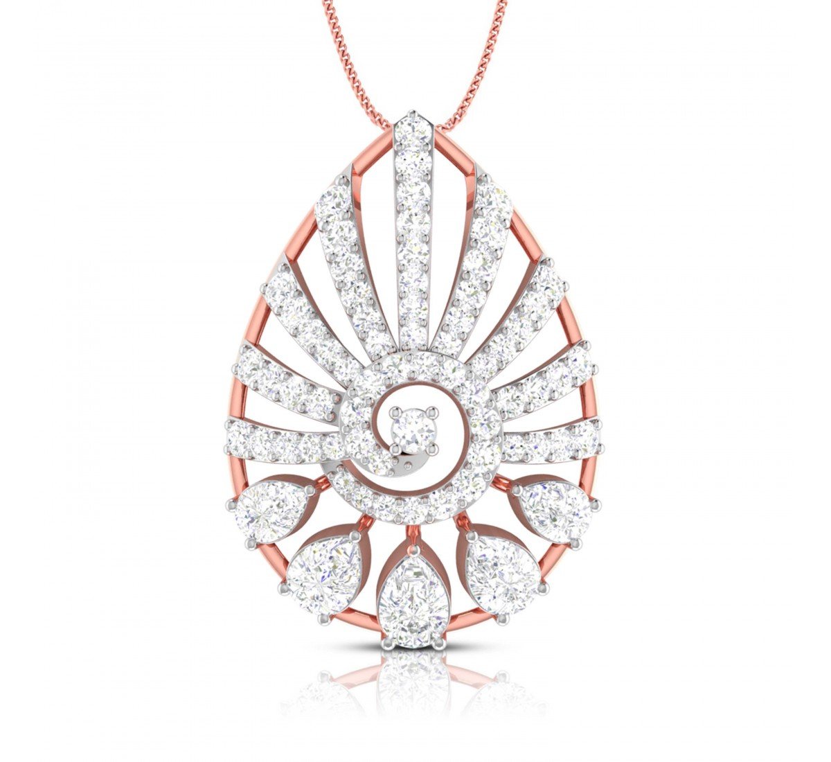 Cloverleaf Diamond Pendant