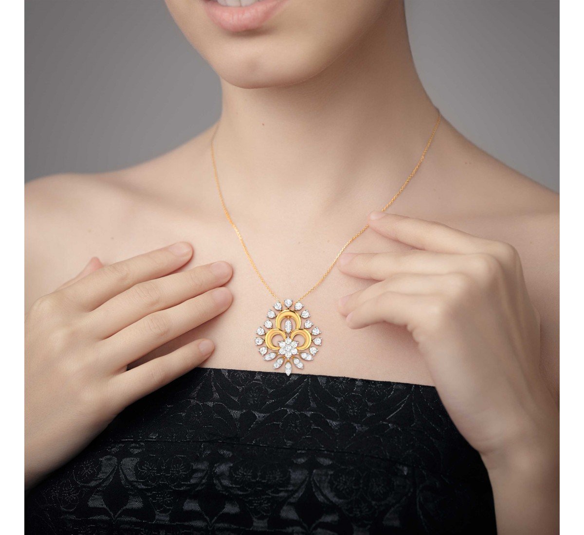 Trellis Diamond Pendant