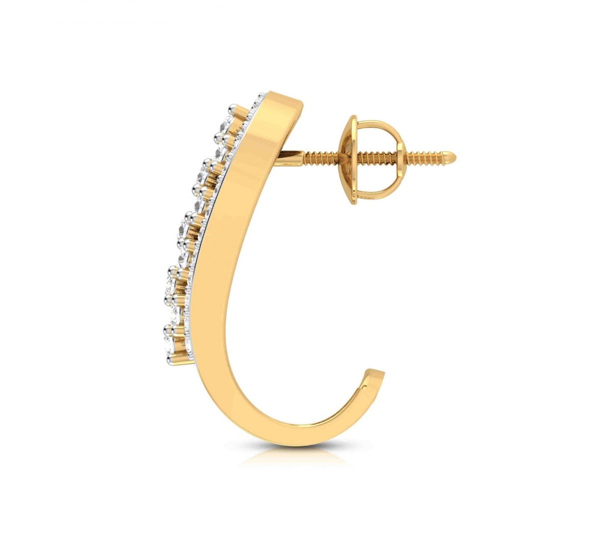 Diamond Pave Claw Hoops