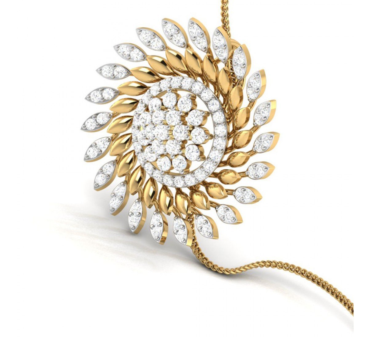 Cluster Diamond Pendant