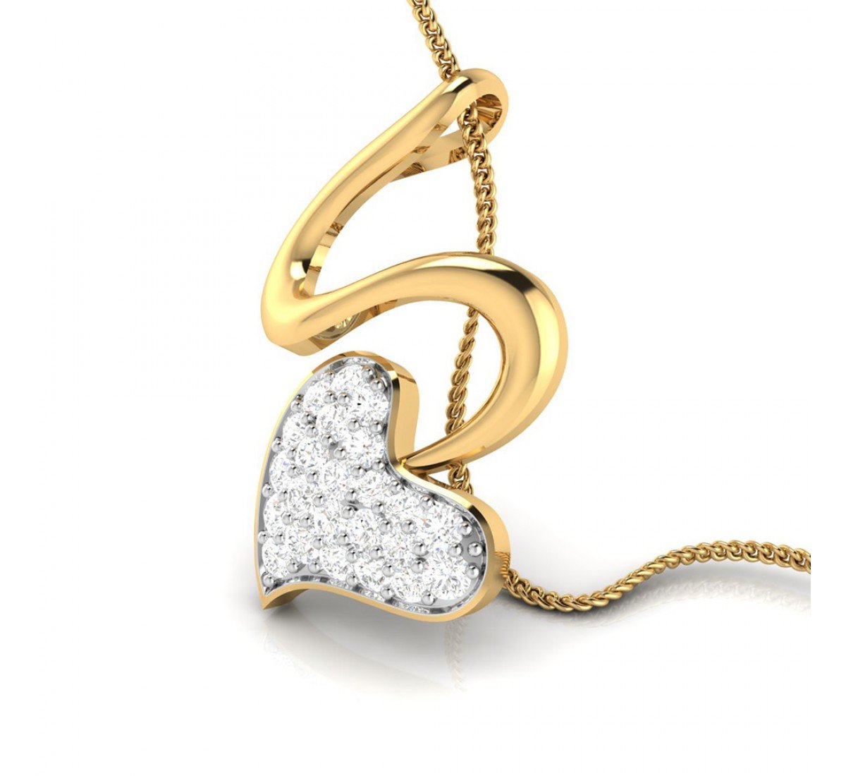 Lattice Mesh Diamond Pendant