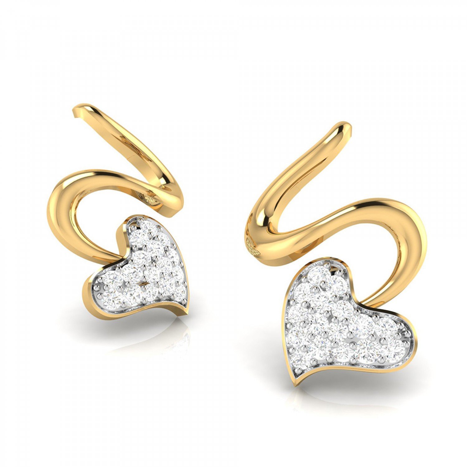 Spiral Diamond Earrings