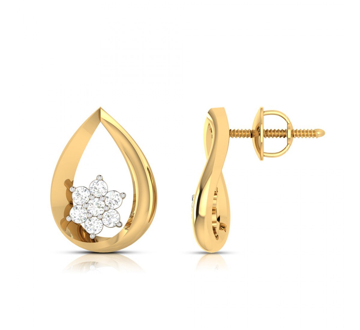 Petal Carpet Diamond Earrings