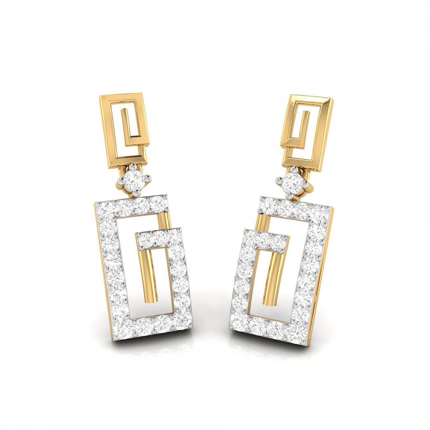 Begonia Drop Diamond Earrings