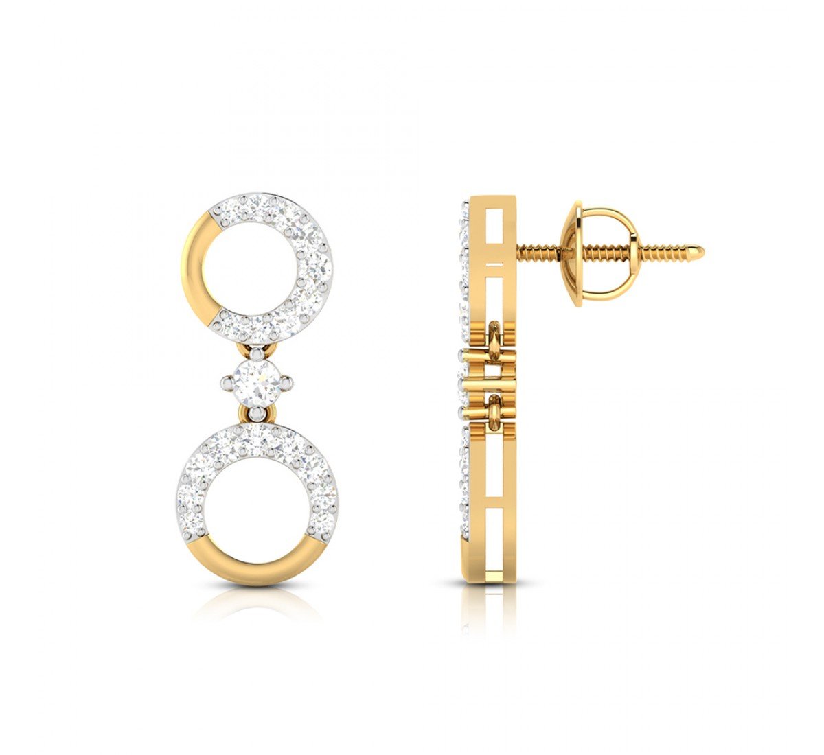Pleasing Drop Diamond Earrings