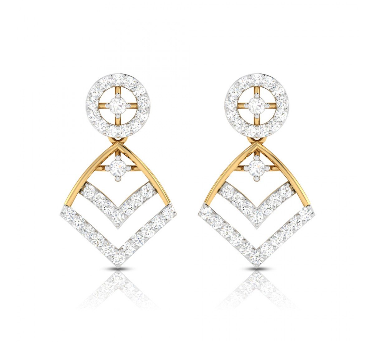 Cosmos Drop Diamond Earrings