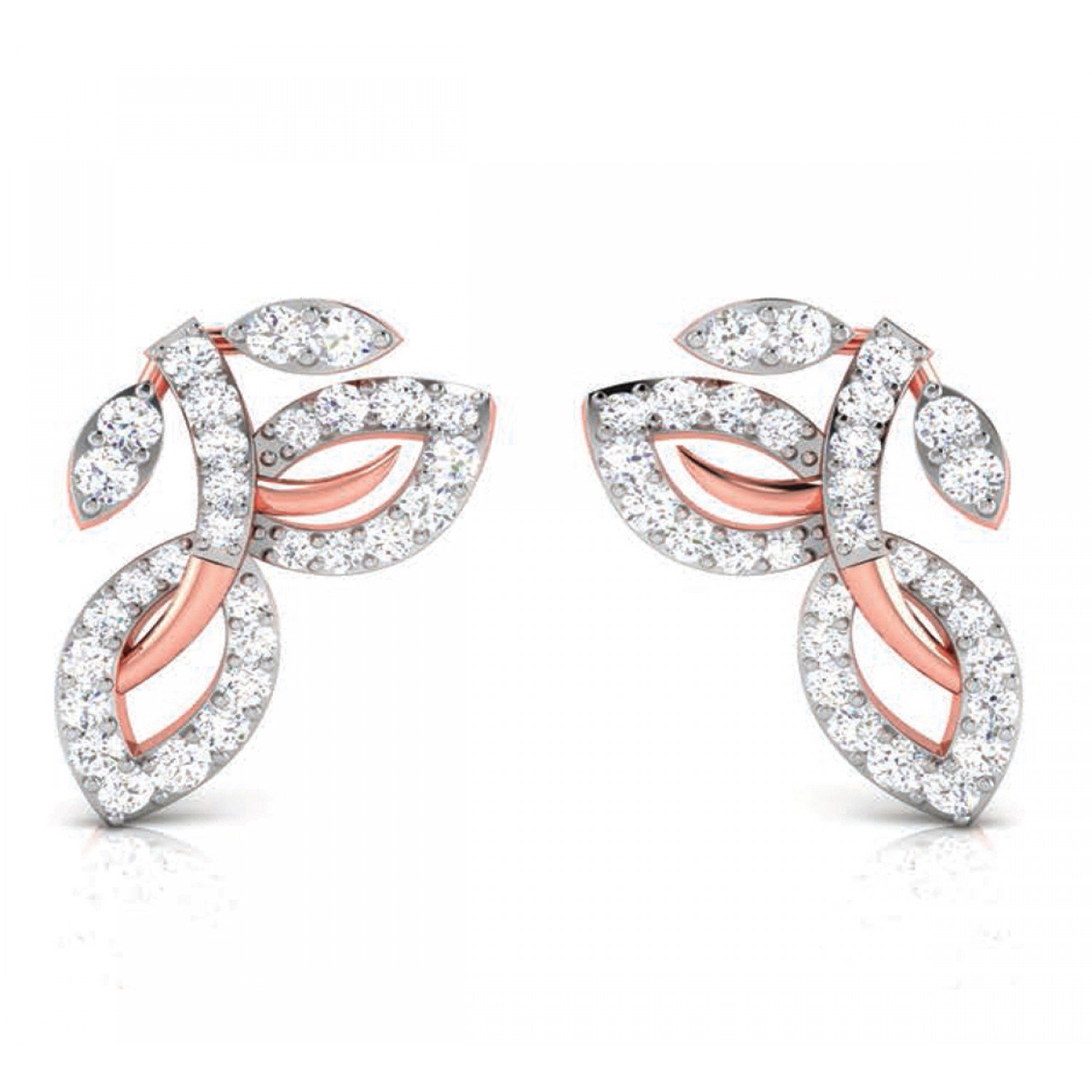 Isa Heartbeat Diamond Earrings
