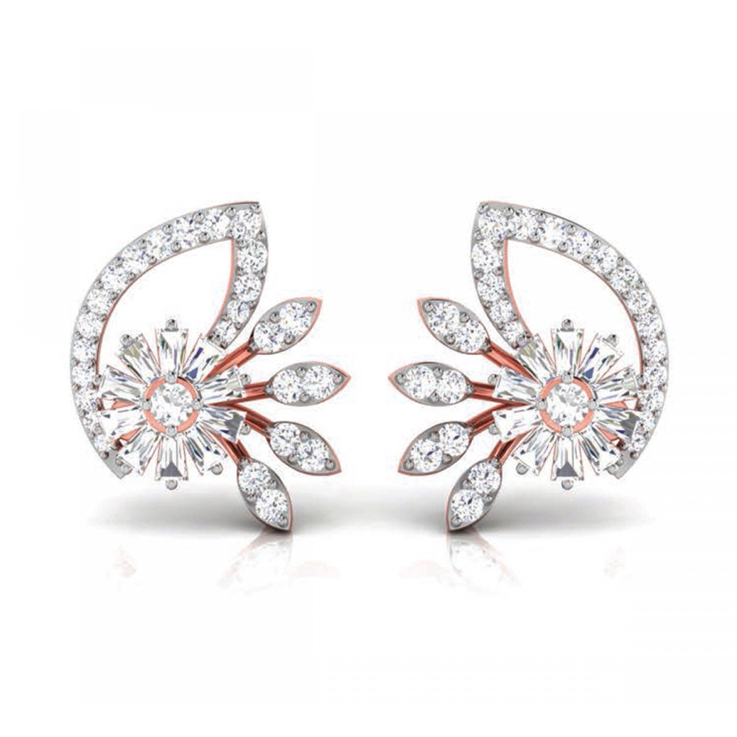 Looped Twist Diamond Earrings