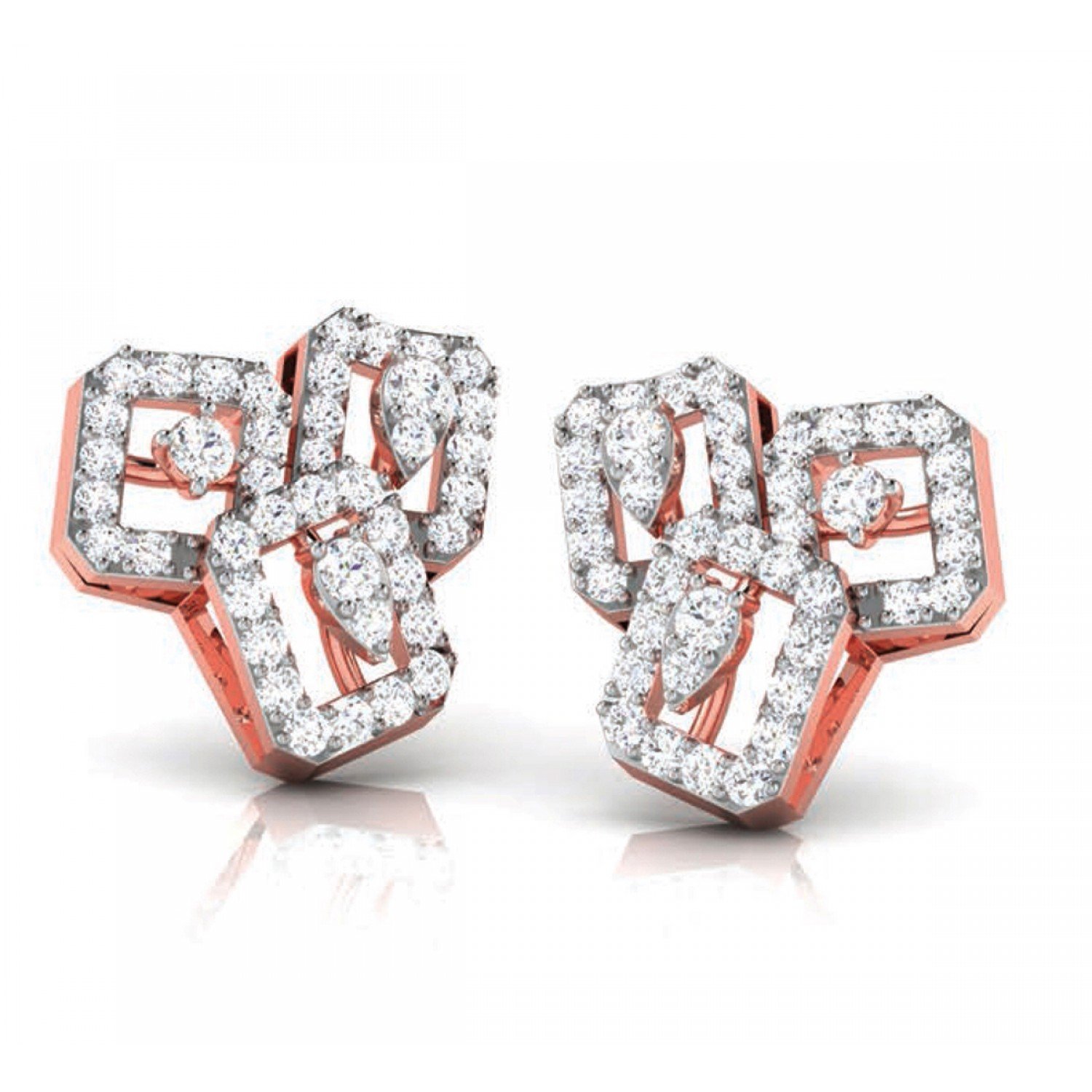 Hue Dahlia Diamond Earrings