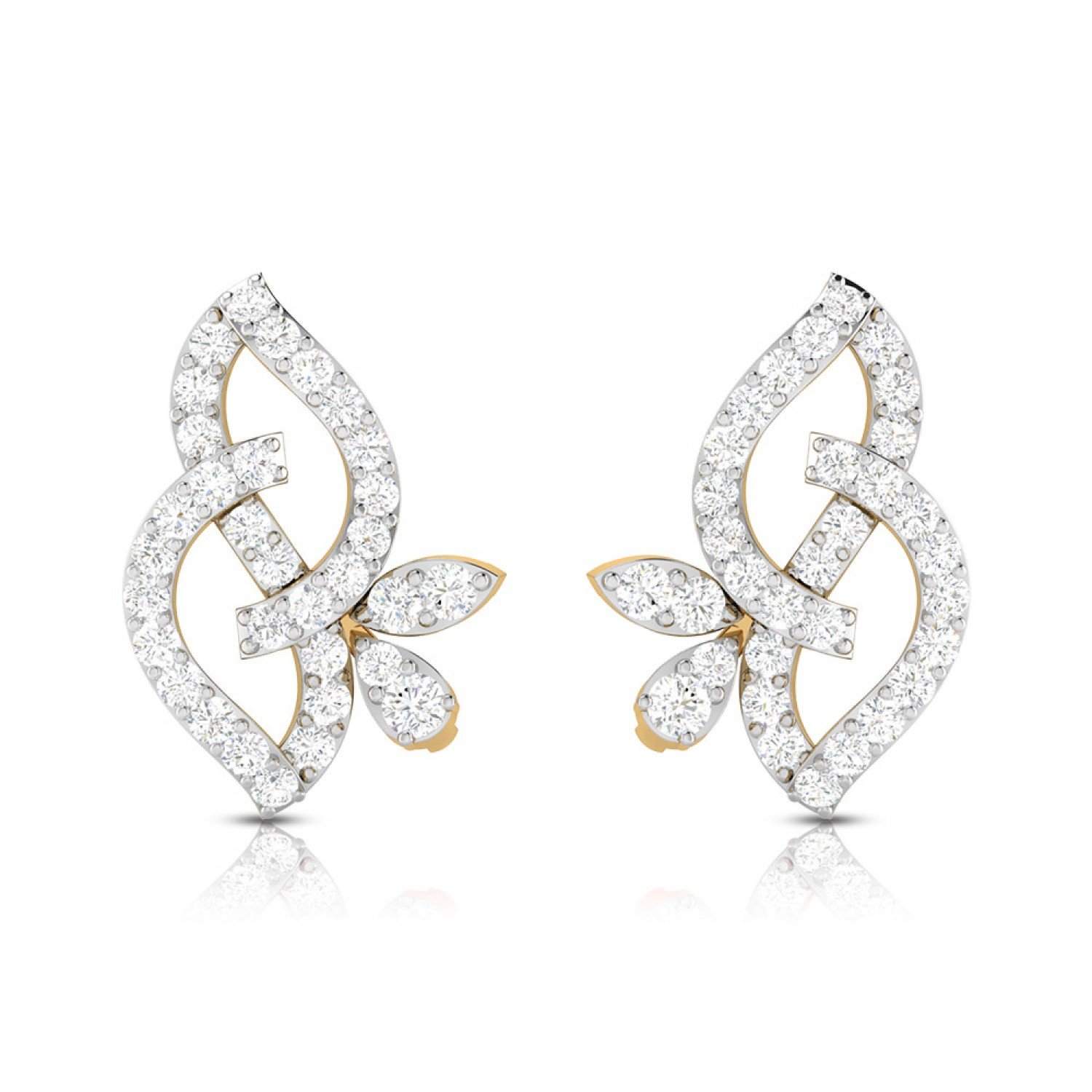 Meria Twist Diamond Stud