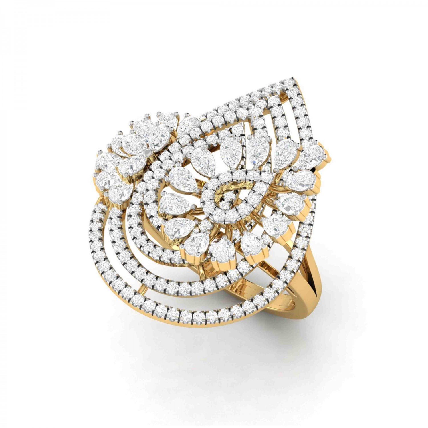 Iolite Diamond Ring