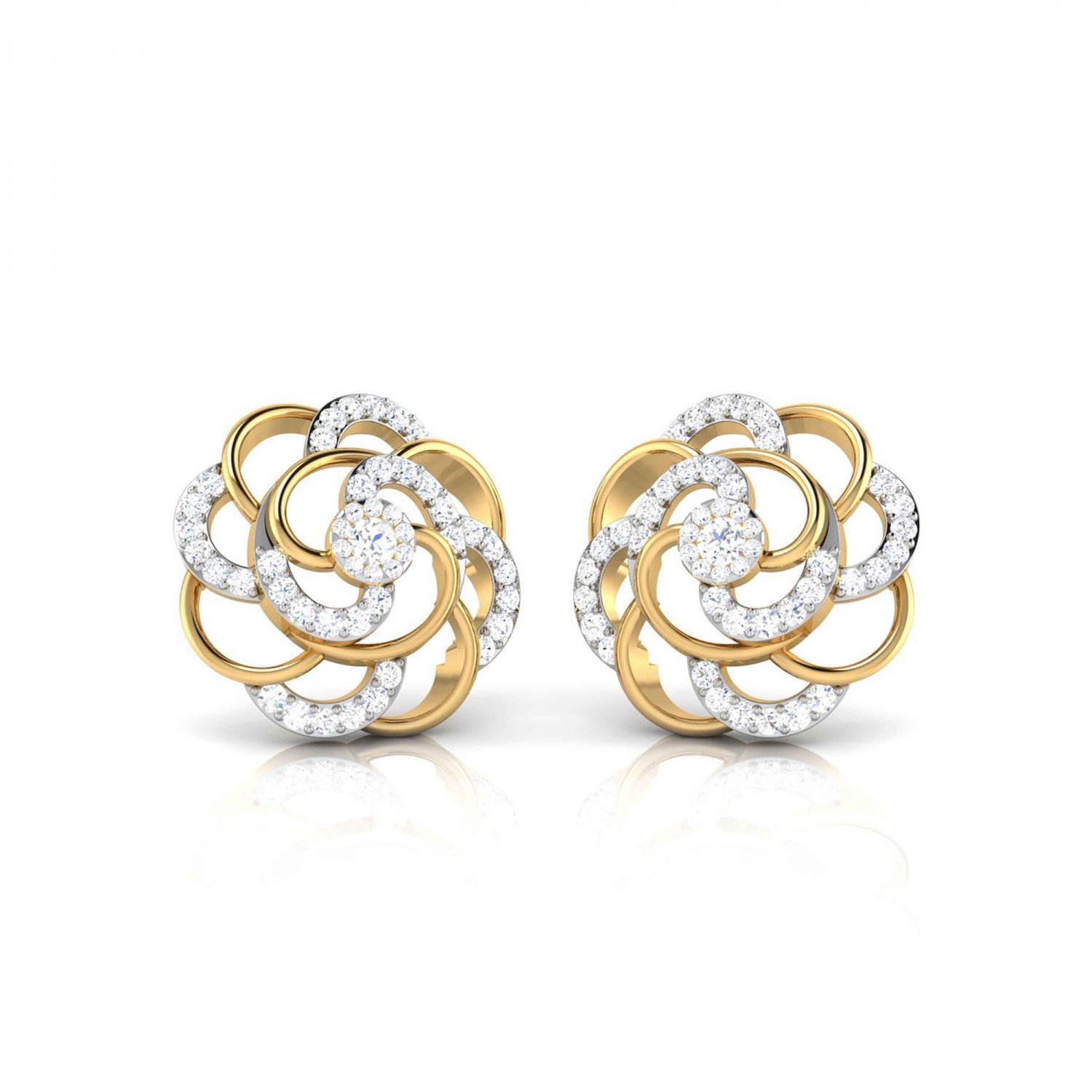 Pave Claw Diamond Earrings