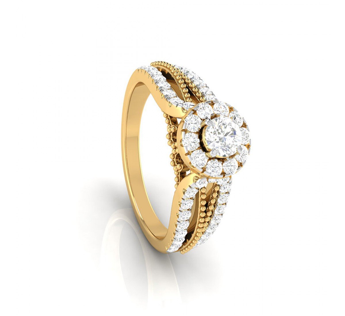 Aviva Swirling Diamond Ring