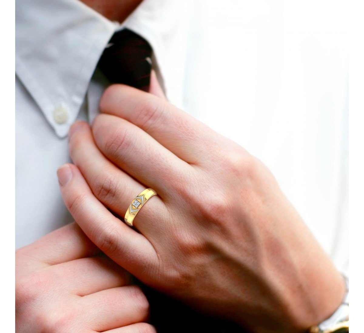 Wired Diamond Ring