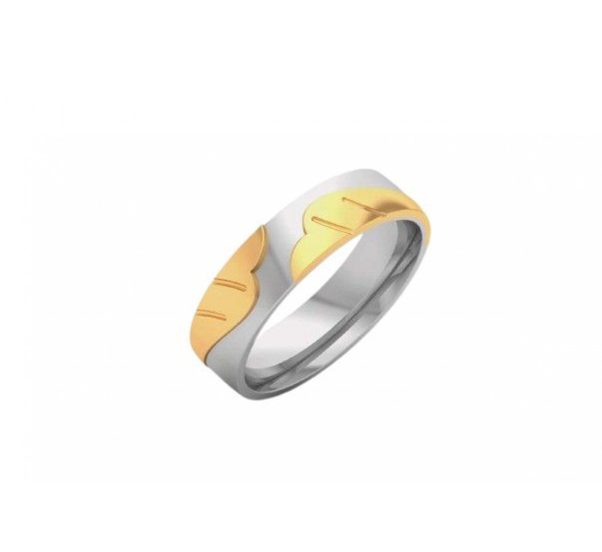 Jiera Wavy Petaled Gold Band