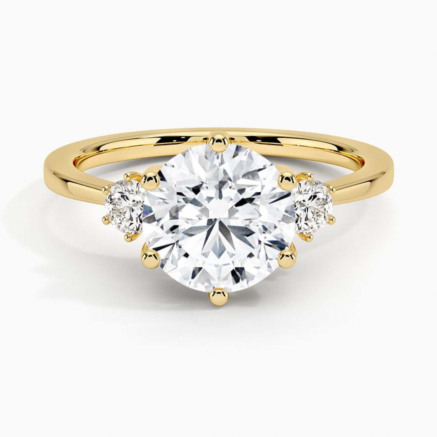 Gilded Galaxy Lab Diamond Ring (2 carat)