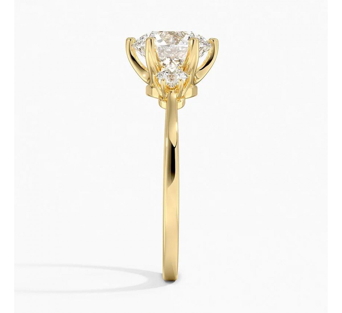 Gilded Galaxy Lab Diamond Ring (2 carat)