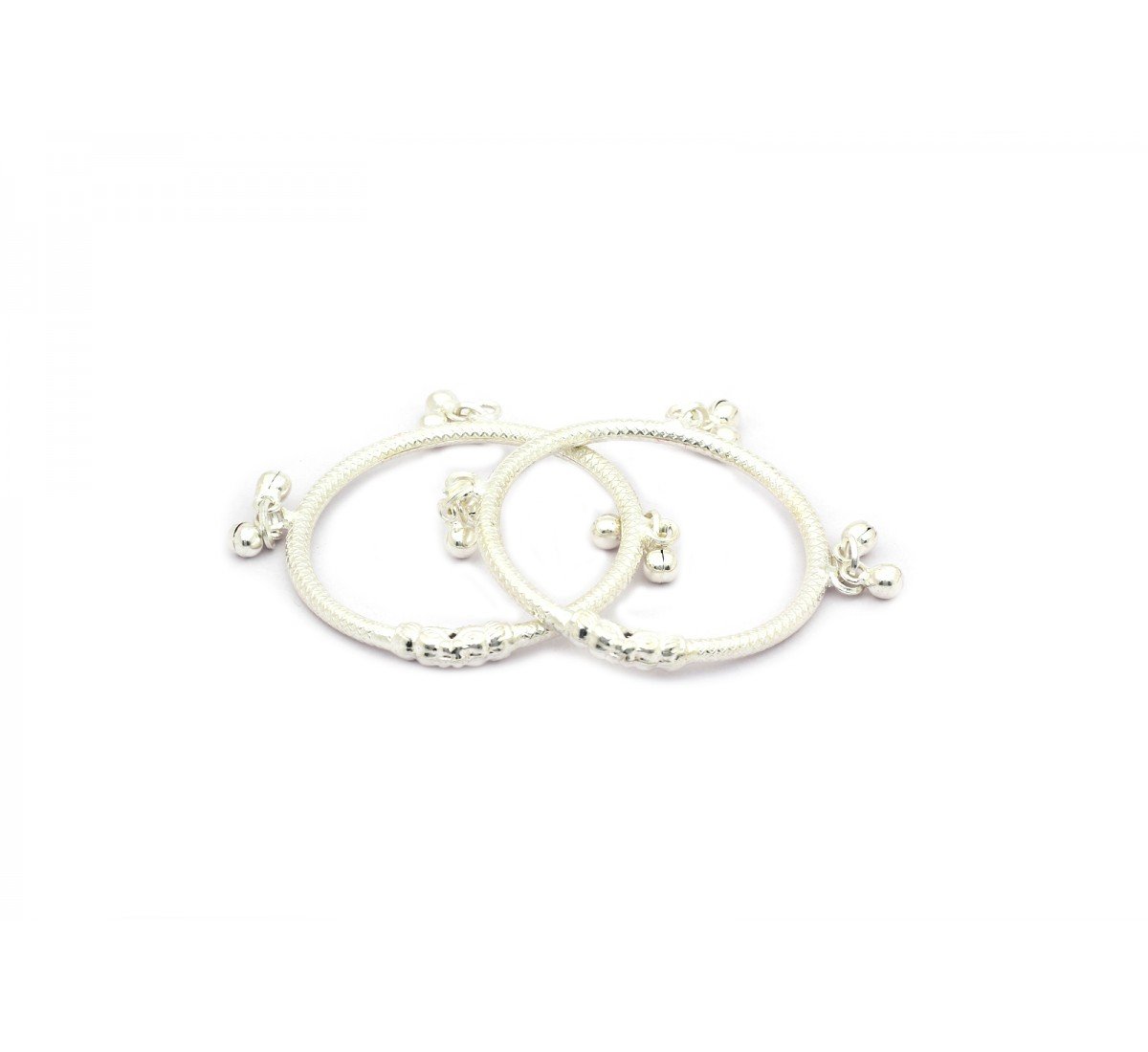 Rohi Kyra Lattice Silver Baby Kada