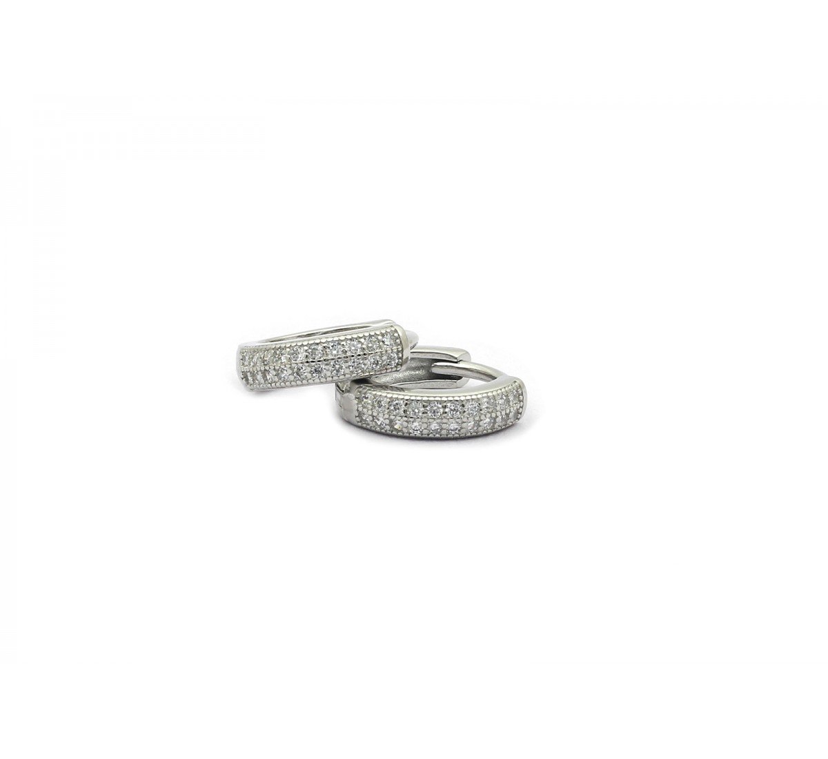 Lucid Adore Silver Hoops